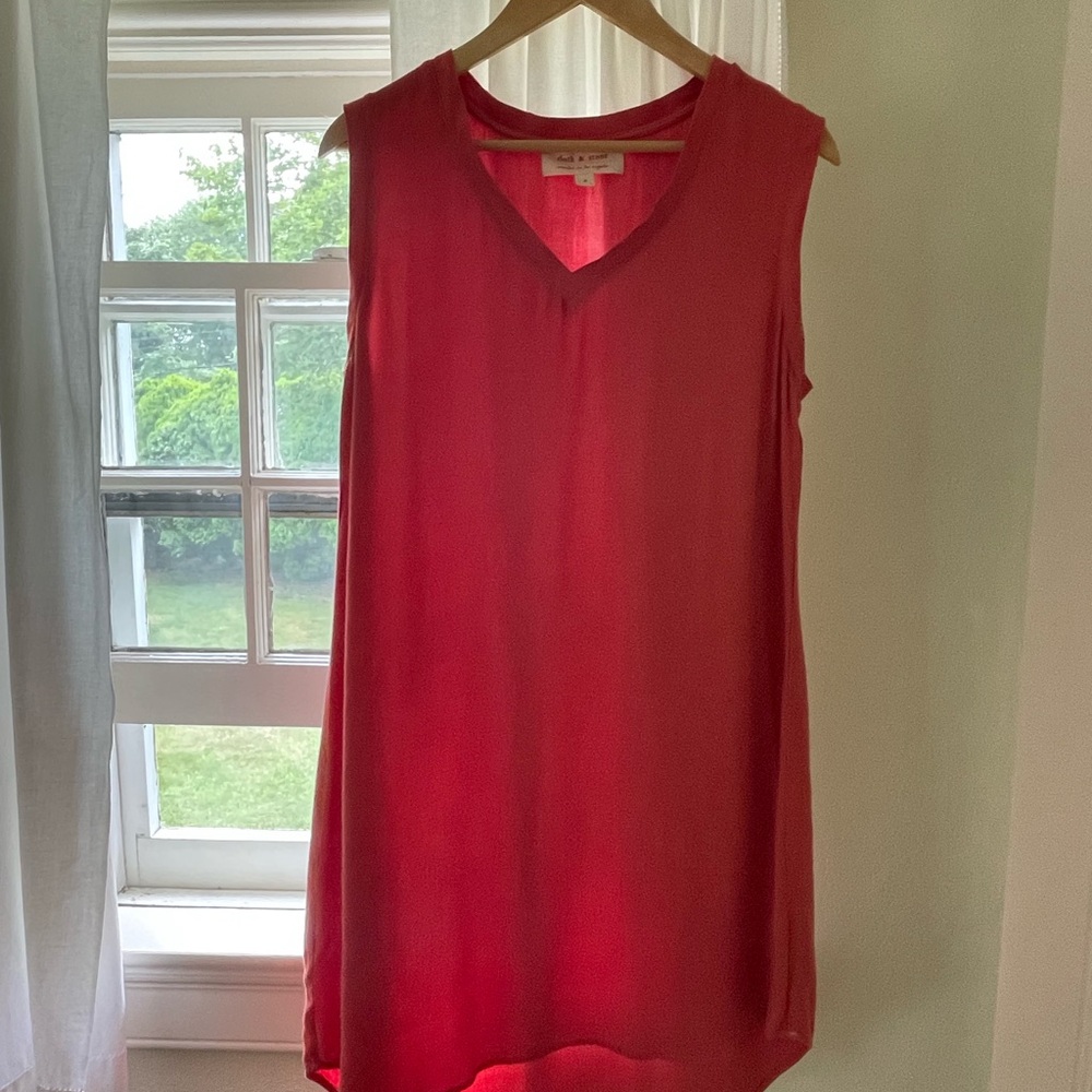 gorgeous coral cloth & stone dress